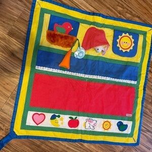 Playskool activity mat baby infant fold n go 1986 collectible retro Vintage play